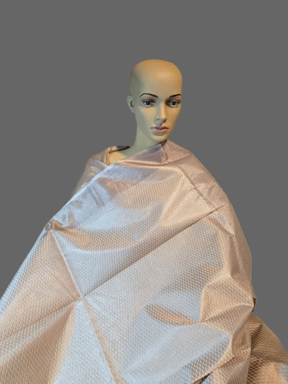 Allover Stitch Elegant Tussar Silk Saree Ship from USA in Light Lavender | Pure Tussar Silk Saree | Pastel Color Silk Saree for Wedding & Festive Wear