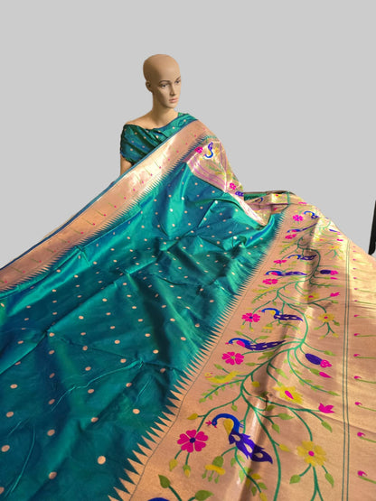 Exclusive Kanjeevaram Paithani Silk Saree Buy from USA