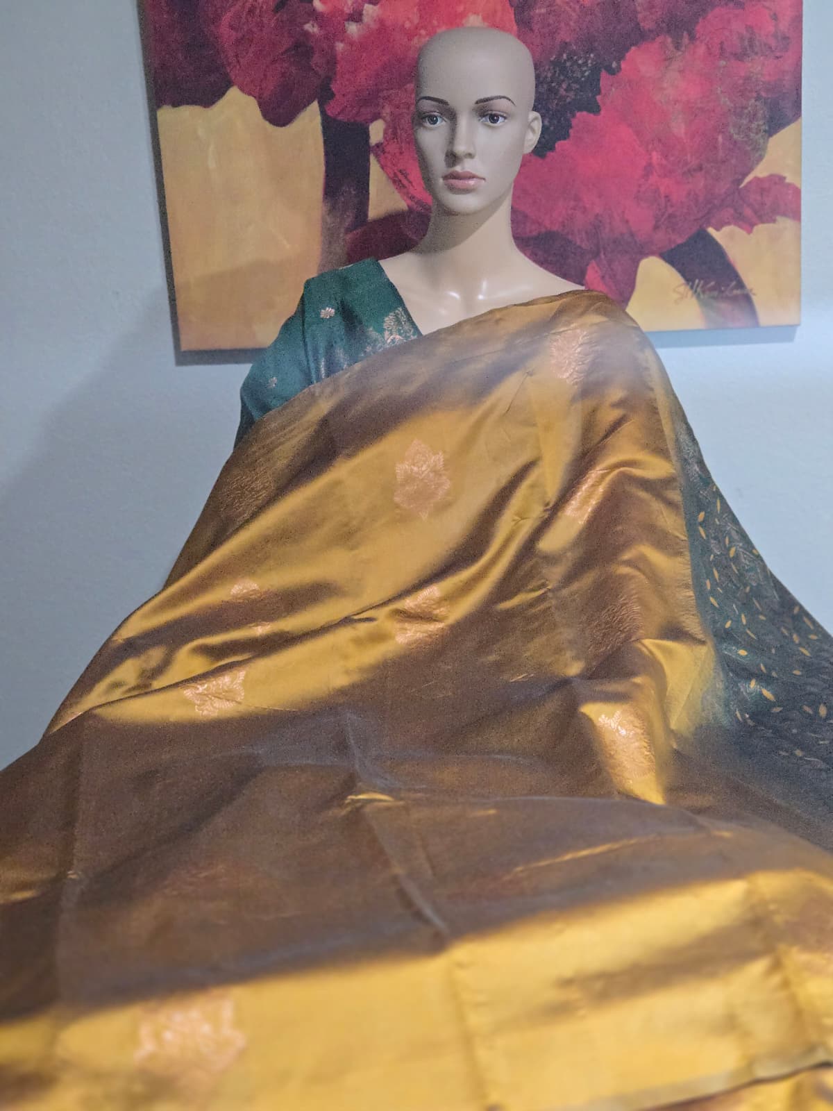 Light Weight Fancy Silk Yellow Silk Saree with Blouse Piece. Buy from USA