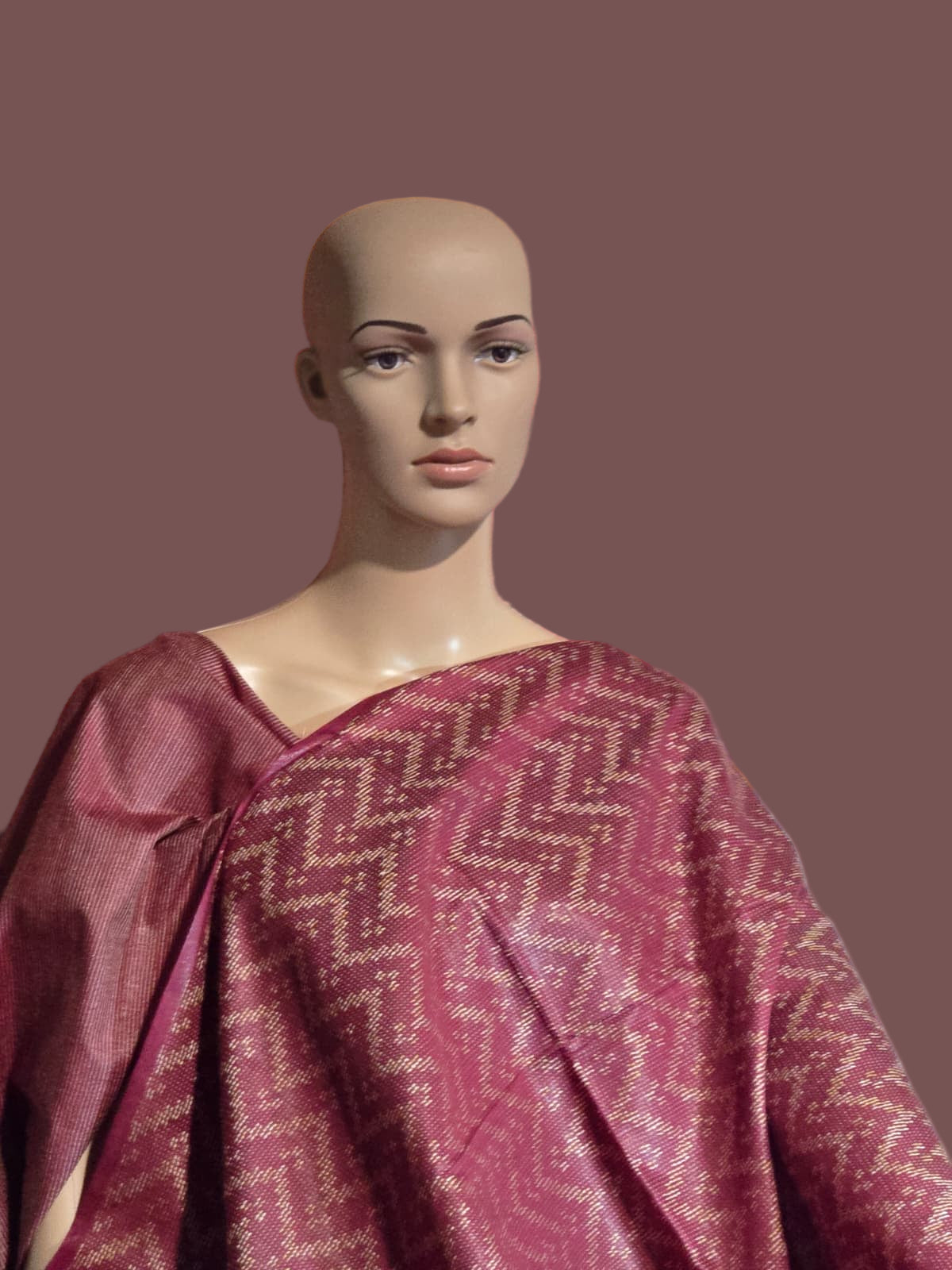 Allover Thread Work Semi Tussar Silk Saree in Maroon | Soft Silk Saree USA | Maroon Silk Saree for Wedding & Festive Wear