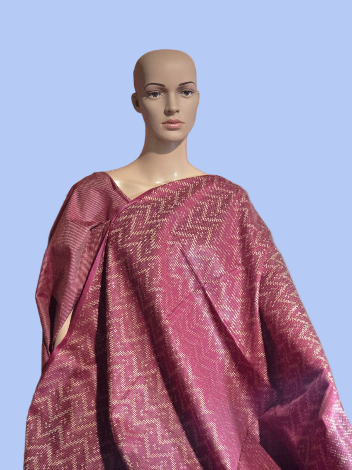 Allover Thread Work Semi Tussar Silk Saree in Maroon | Soft Silk Saree USA | Maroon Silk Saree for Wedding & Festive Wear