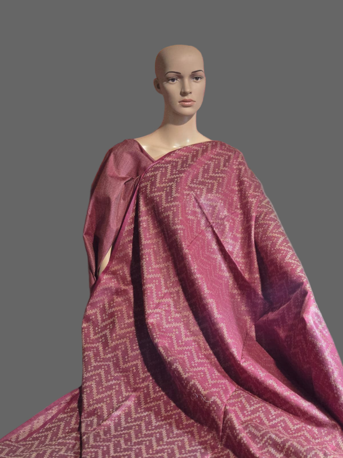 Allover Thread Work Semi Tussar Silk Saree in Maroon | Soft Silk Saree USA | Maroon Silk Saree for Wedding & Festive Wear