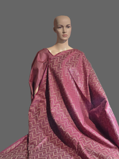 Allover Thread Work Semi Tussar Silk Saree in Maroon | Soft Silk Saree USA | Maroon Silk Saree for Wedding & Festive Wear