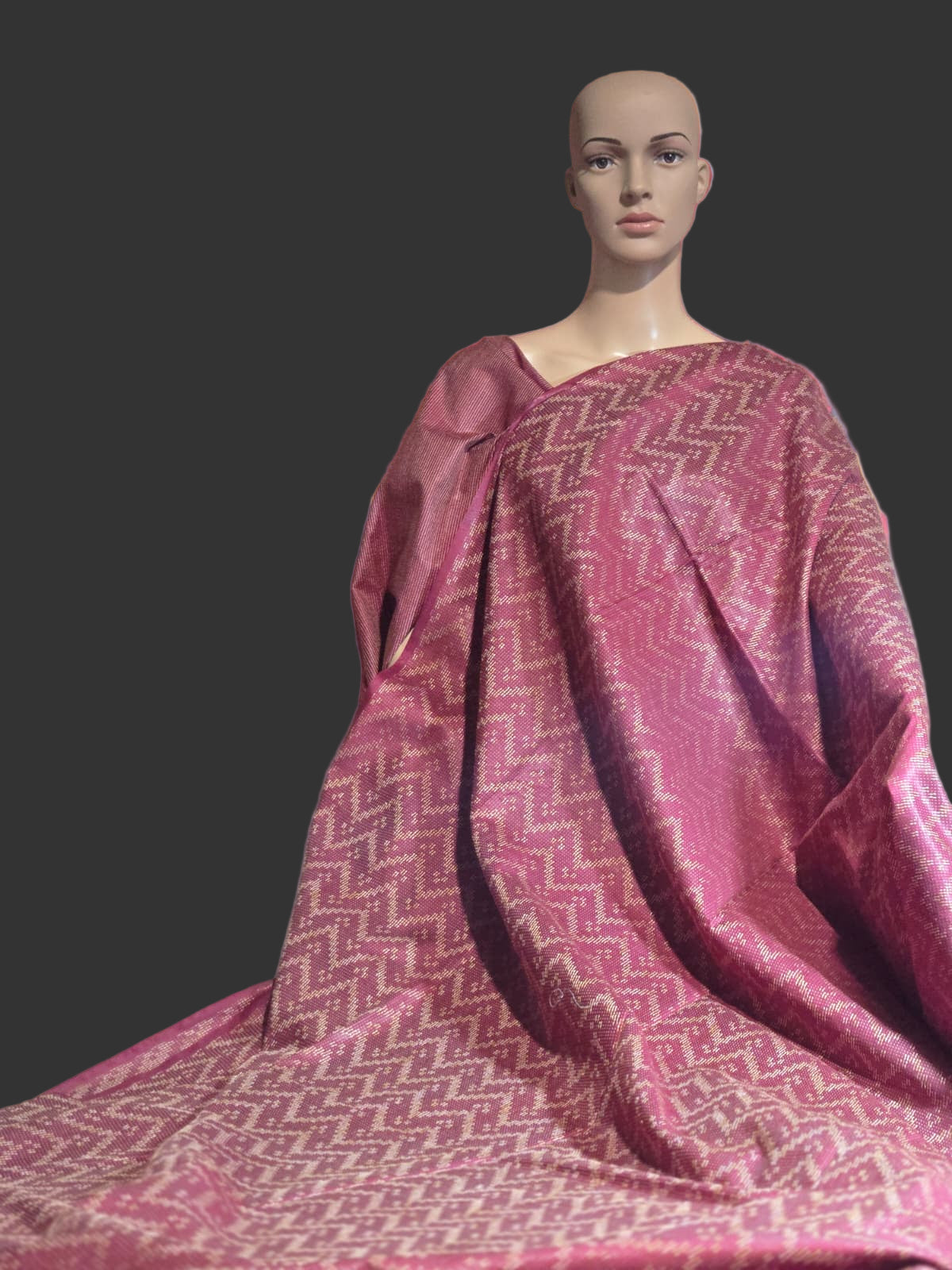 Allover Thread Work Semi Tussar Silk Saree in Maroon | Soft Silk Saree USA | Maroon Silk Saree for Wedding & Festive Wear