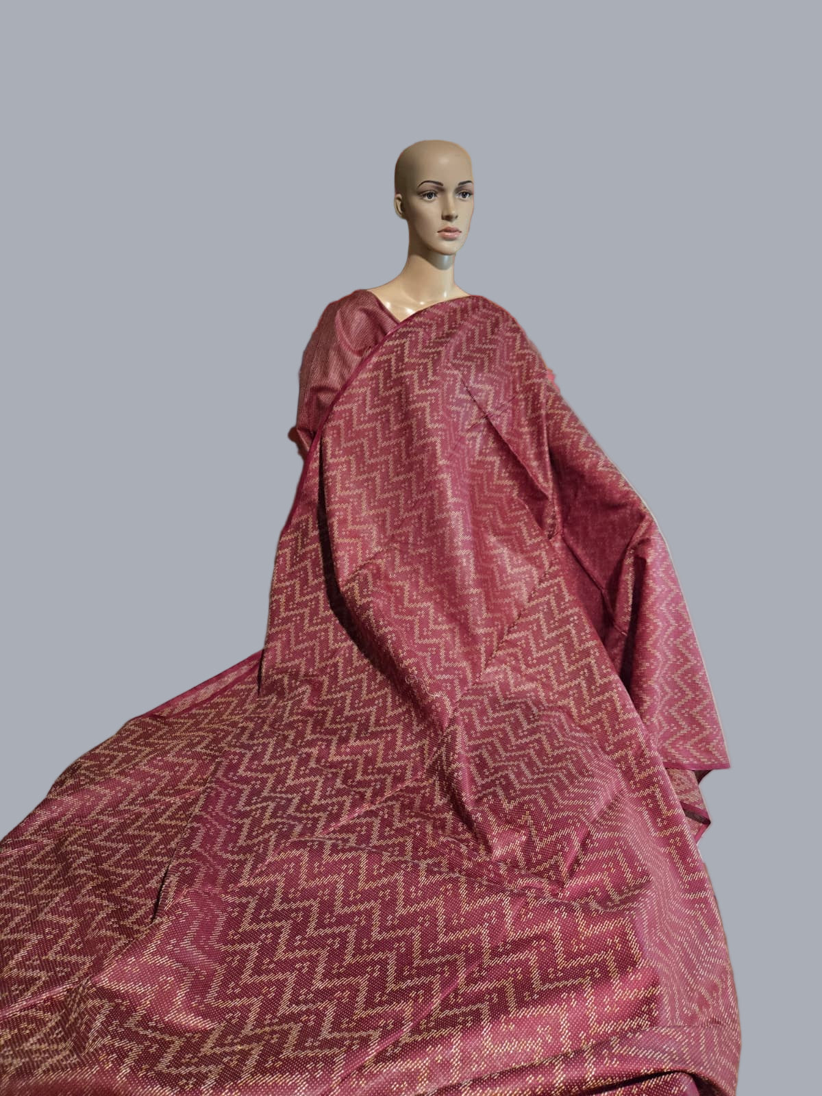 Allover Thread Work Semi Tussar Silk Saree in Maroon | Soft Silk Saree USA | Maroon Silk Saree for Wedding & Festive Wear