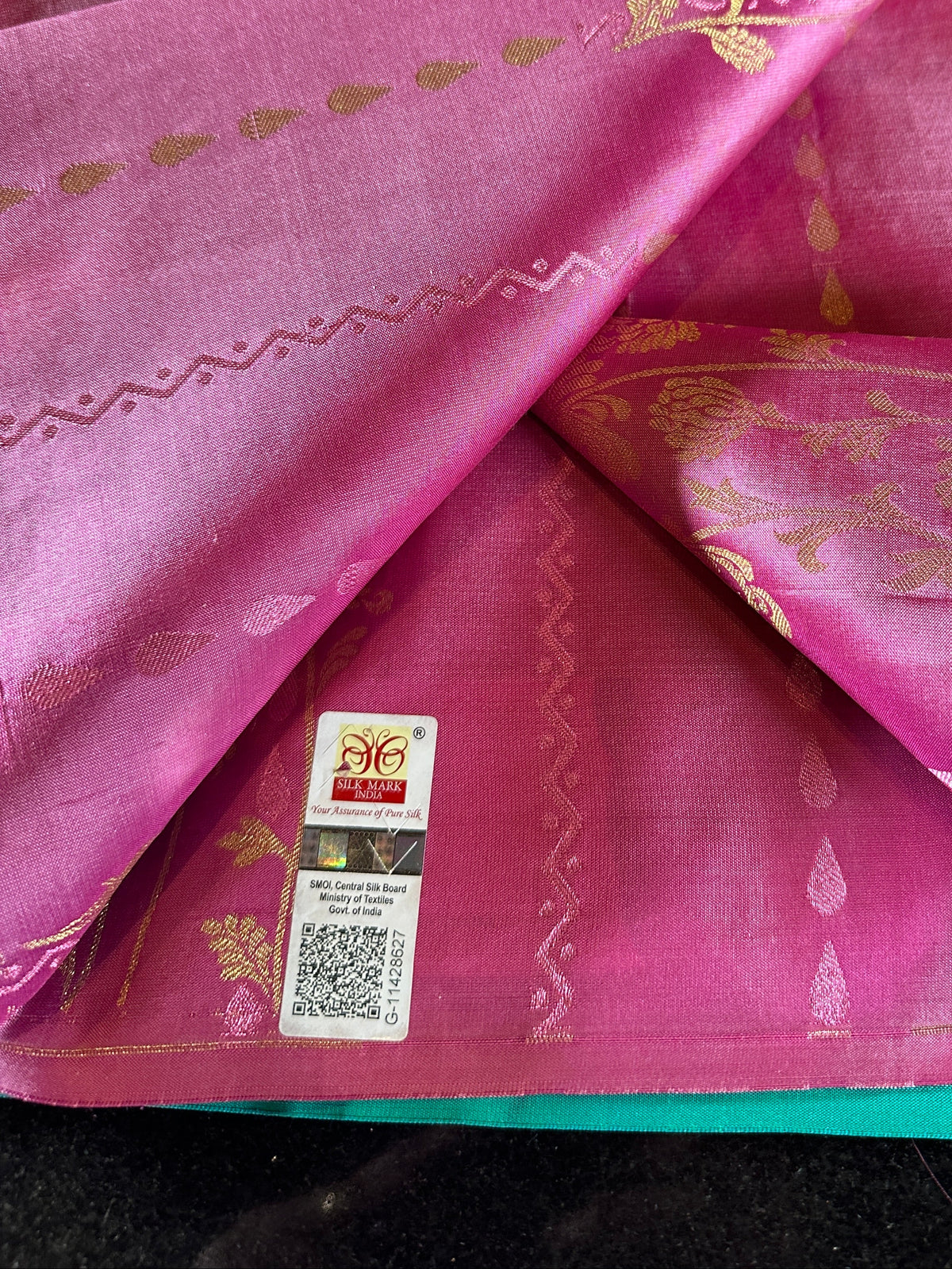 Handloom Pure Kanjivaram Silk Saree with Maggam Work Stitched Blouse | Bridal & Wedding Saree | Shipping from USA