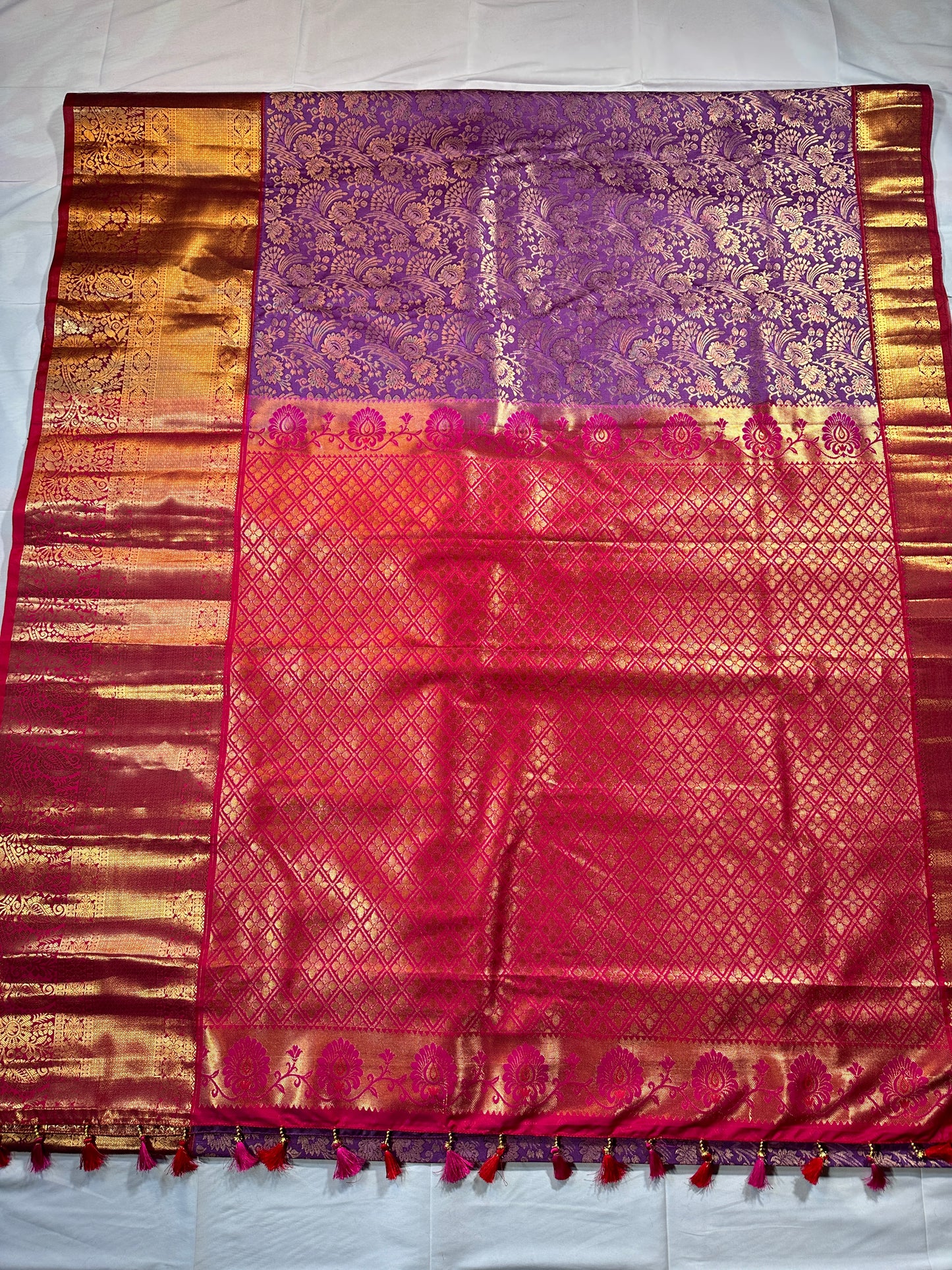 Elegant Blue Premium Kanjivaram Semi Silk Saree | Wedding Guest, Festive & Traditional Indian Wear