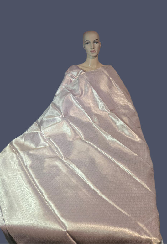 Premium  Pure Tissue Brocade Saree in Bridal Grey with Zari Work & Matching Pallu | Soft Silk Saree  USA