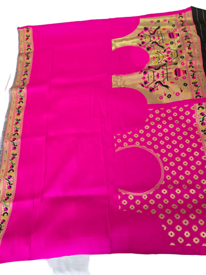 Kanchivaram Patola Pethani Silk Saree with Original Zari & Minakari Border – Buy from USA