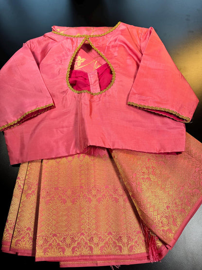 Handloom Pure Kanjivaram Pure Silk Saree | Silk Mark Certified Kanchi Pattu Saree, Stitched Blouse, Partywear, Wedding Saree, Shipping from USA