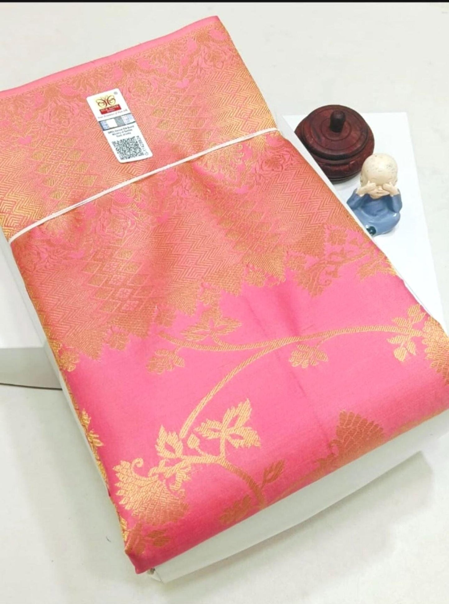 Handloom Pure Kanjivaram Pure Silk Saree | Silk Mark Certified Kanchi Pattu Saree, Stitched Blouse, Partywear, Wedding Saree, Shipping from USA