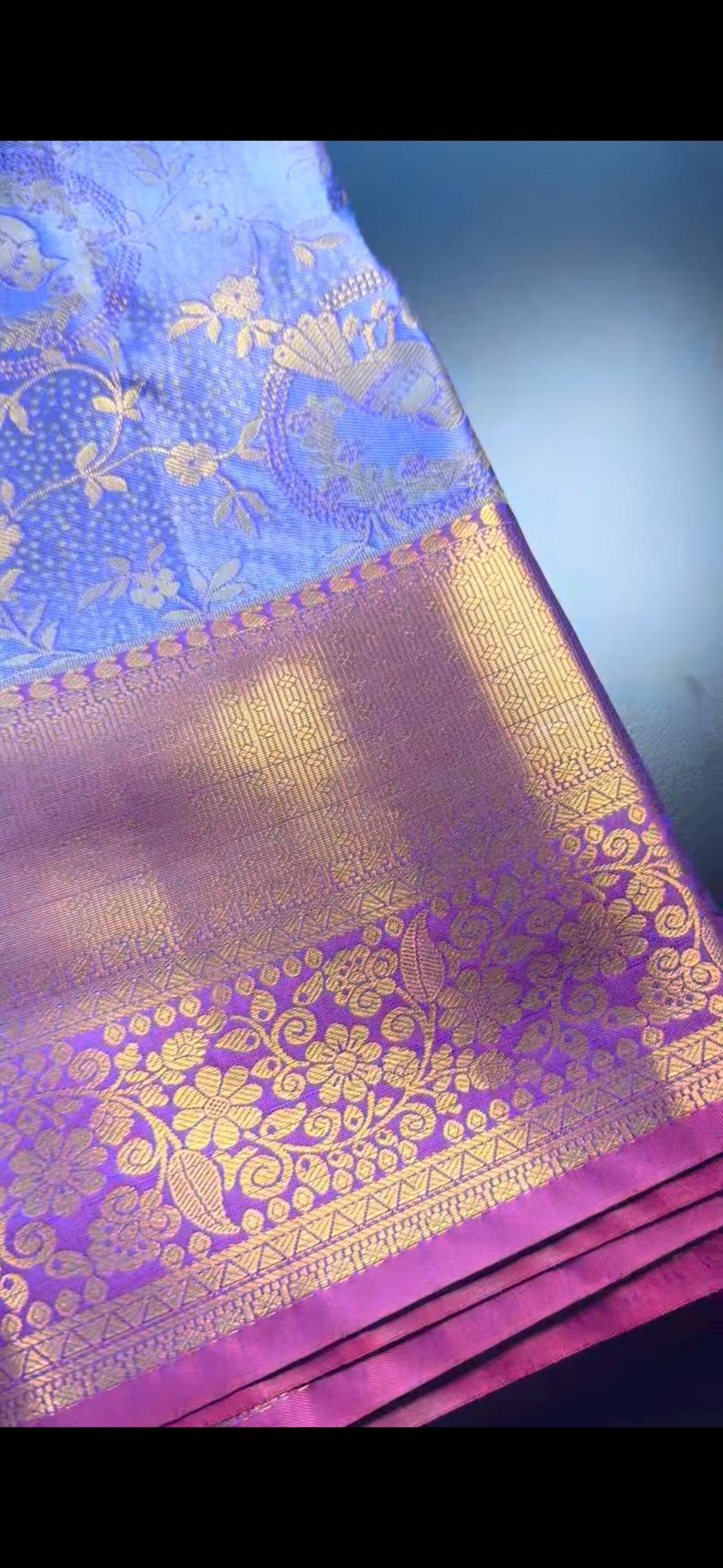 Kanchipuram Silk Saree + Stitched Maggam Work Blouse | Ready to wear Saree Blouse USA