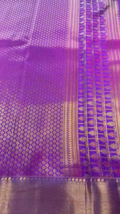 Kanchipuram Silk Saree + Stitched Maggam Work Blouse | Ready to wear Saree Blouse USA