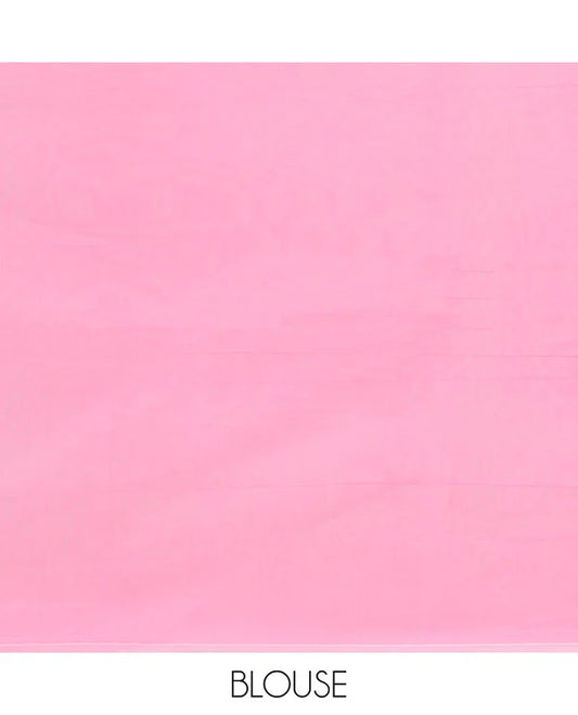 Beige, Pink Semi-Silk Cotton Saree with Warli Motif Border & Contrast Intricate Pallu | Traditional Ethnic Saree