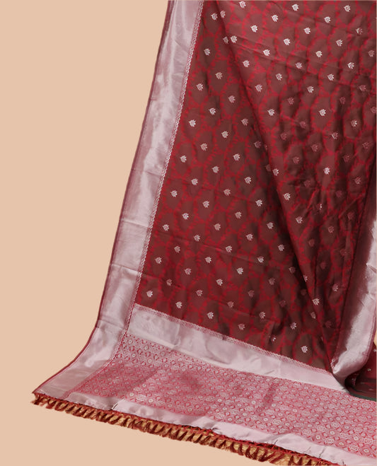 Soft Silk Saree with Silver Zari Border & Rich Pallu | Butta Design Blouse| Mustard jaal design