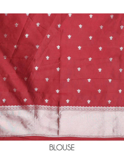 Soft Silk Saree with Silver Zari Border & Rich Pallu | Butta Design Blouse| Mustard jaal design